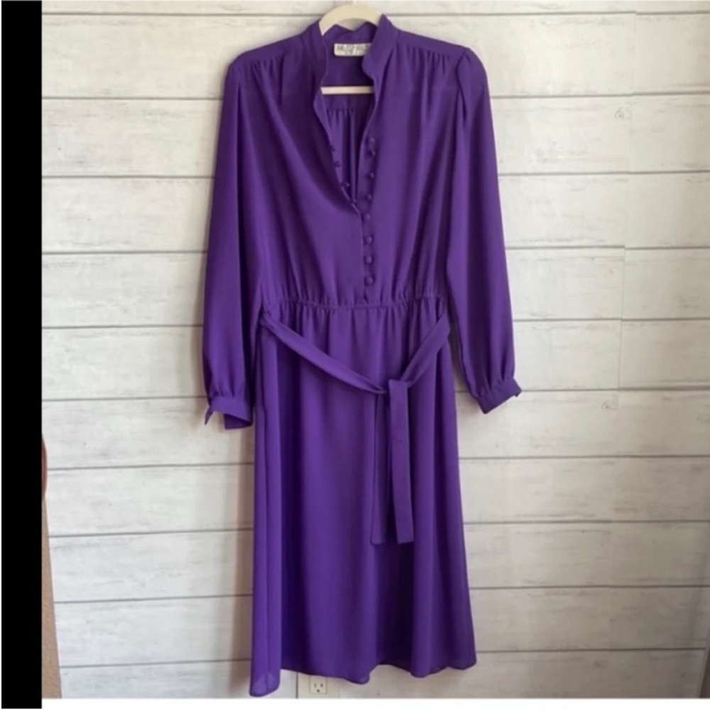 Vintage Ms.Chaus Purple Dress